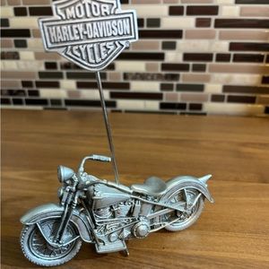Harley Davidson Knuckehead Metal Picture Holder Clip
